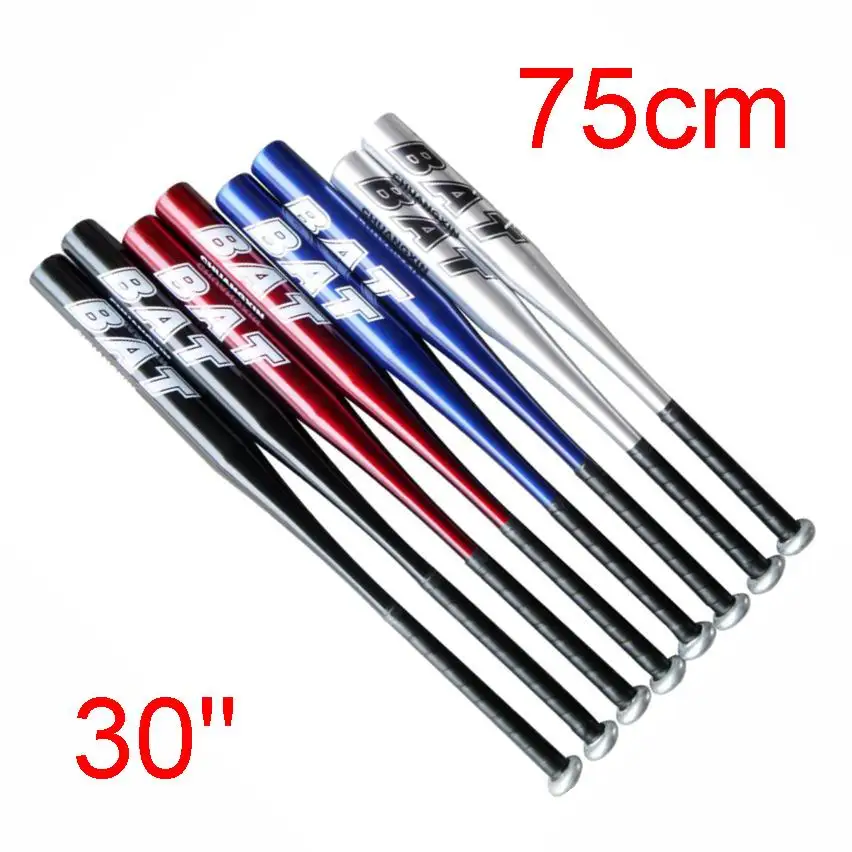 

30" 75cm Alloy Aluminium Baseball Bat High Hardness Endurance Professional Process Comfortable Red Black Silver Blue