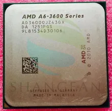 AMD A6 3600 A6 3600 2 1GHz 4M 65W Quad Core CPU Processor AD3600OJZ43GX Socket FM1