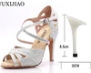 white heel 8.5cm
