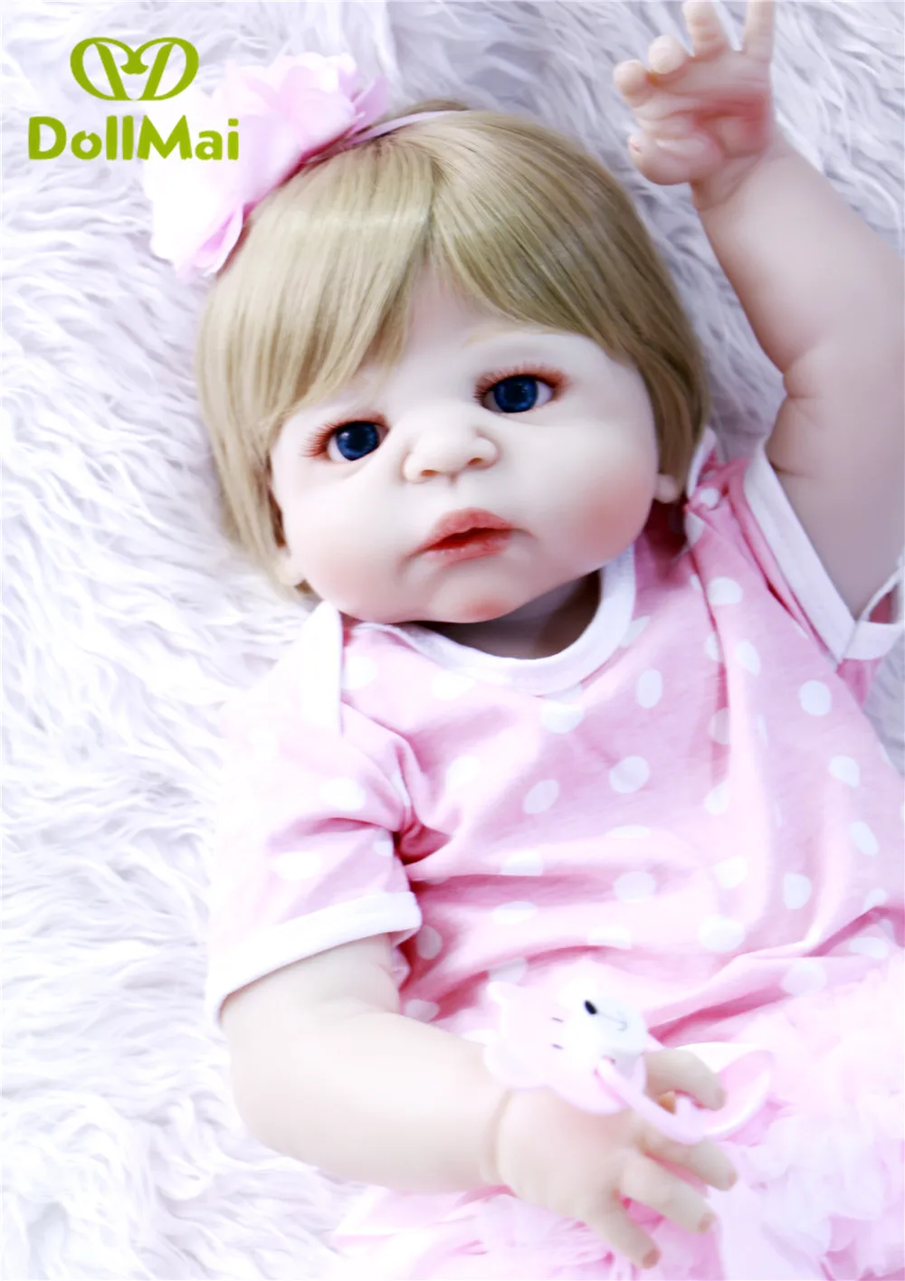 Полный Силиконовый reborn baby dolls 57 см настоящая девочка bebe Кукла reborn can bathe Детские Подарочные игрушки куклы Boneca reborn