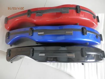 

NEW Nice fiberglass violin case 4/4 black blue and red color for your choose