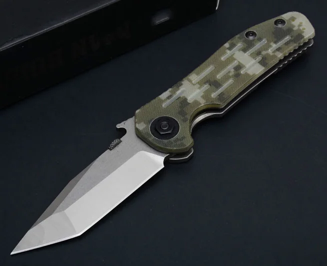 ZT0620 59-60HRC 9CR13MOV Лезвие камень промытый стальной ручкой тактический складной охотничий кемпинг уличный карманный нож EDC ручной инструмент - Цвет: Зеленый