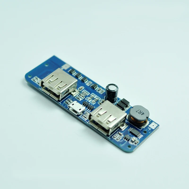 

3.7 V Lithium Battery Boost To Dual USB Power Apply Module 5V 2A Charge Module Lithium battery charging