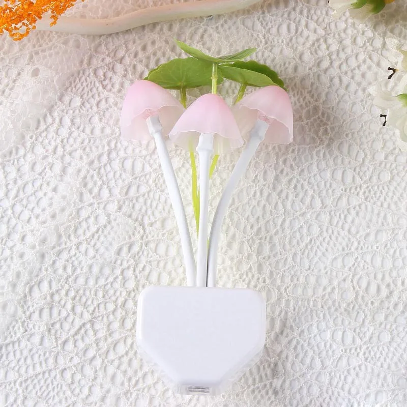 

Led night lamp Romantic Colorful Sensor LED Mushroom Night Light Wall Lamp Home Decor sensor light lamparas
