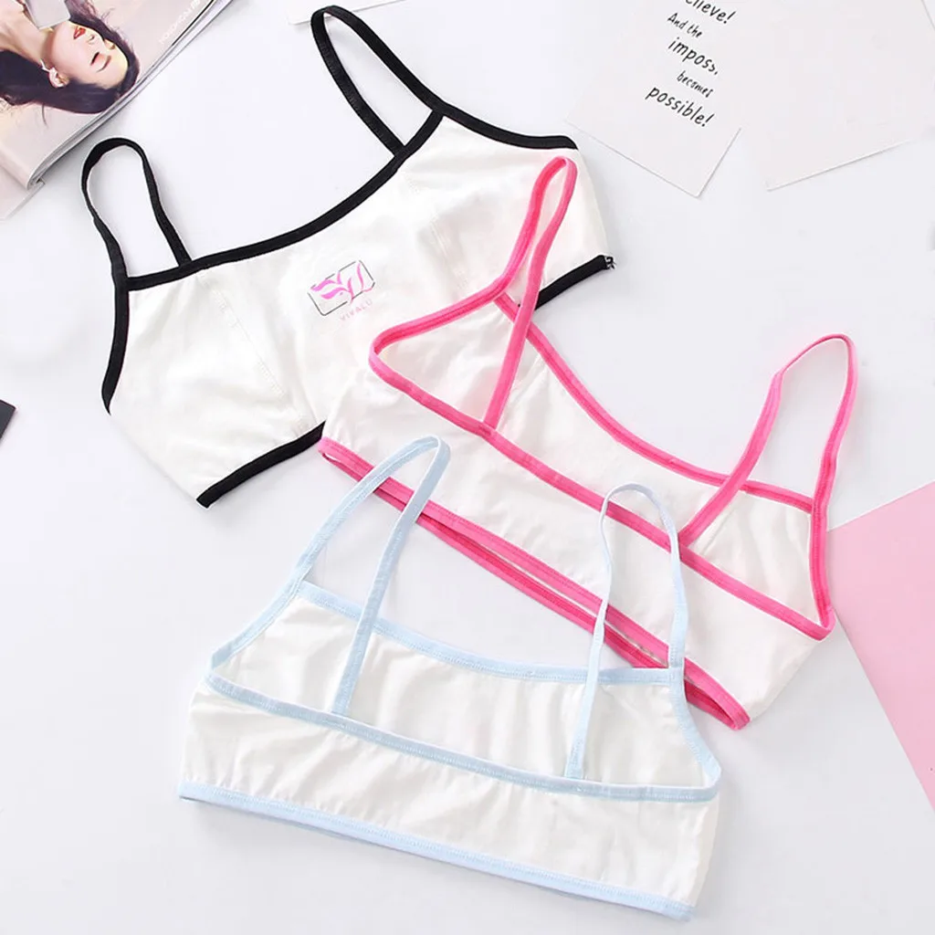 Kids Girls Underwear Printing Bra Vest Children Underclothes Undies Clothes 6 color High cost performance high quality Durable