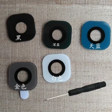 Для samsung Galaxy S6 G920 G920F S6 Edge G925 G925F корпус мобильного телефона задняя камера стекло объектив с клеем+ инструмент