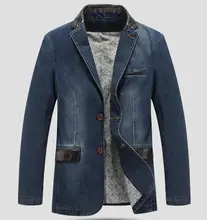 Neue Männer Blazer Jacke Casual Denim Blazer Männer Anzug Größe Kleidung Denim anzug M-4XL
