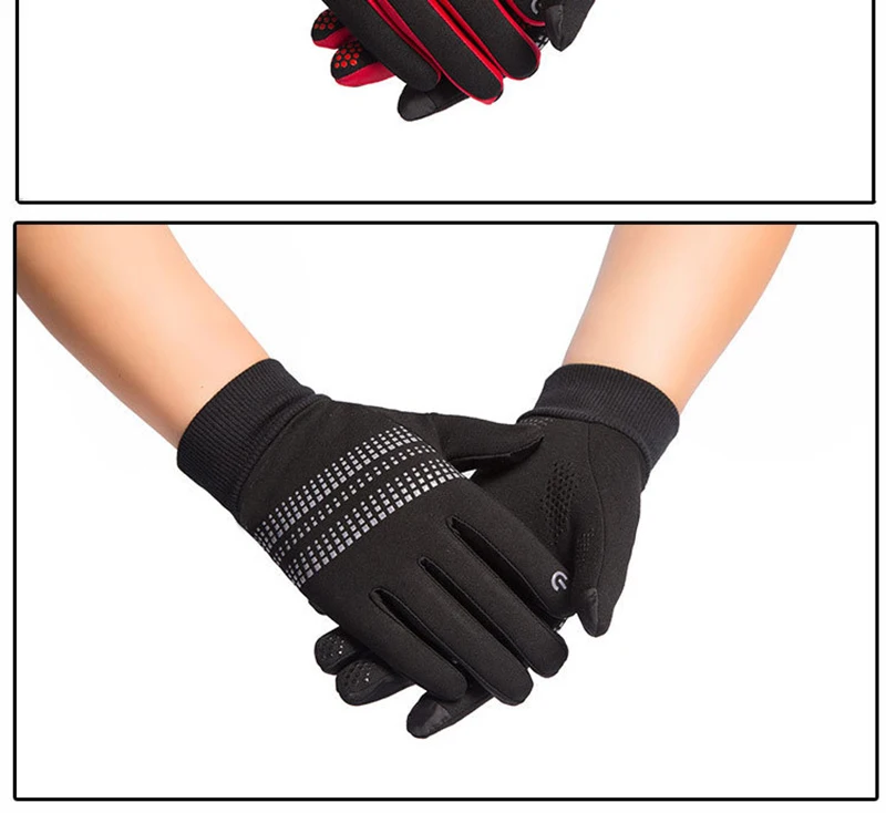 Перчатки для велоспорта, велосипедные перчатки для горного велосипеда, перчатки для сенсорного экрана на зиму и осень, теплые и ветрозащитные, для альпинизма, новые перчатки на полный палец
