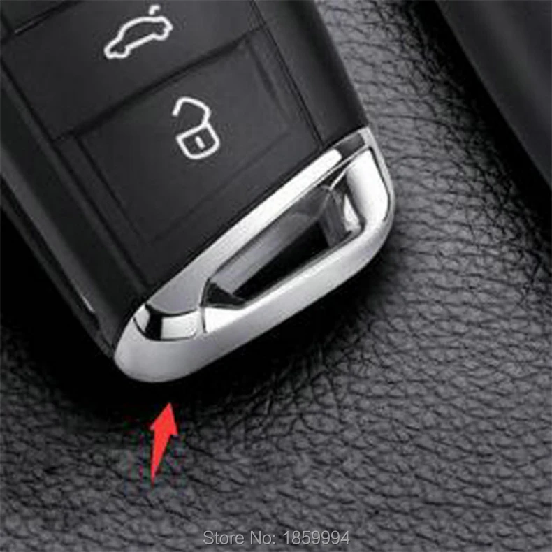 FOR 2016 2017 2018 VW TIGUAN MK2 Car Key Base Cover Trim Sticker