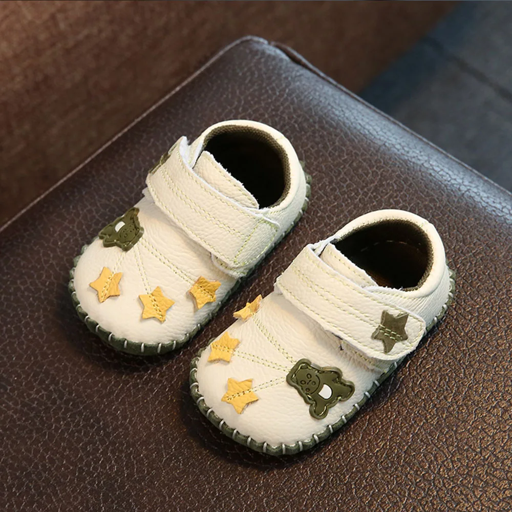 Baby Leather Shoes Newborn Soft Bottom Summer Girls Baby Toddler Shoes Soft Bottom Cute Princess Baby Leaf Pattern Shoes YD542