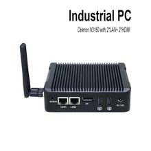 Mini pc celeron n3160 quad core network security control настольный брандмауэр маршрутизатор Мини-Компьютер 2 GbE LAN 2 hdmi dp 3 дисплей