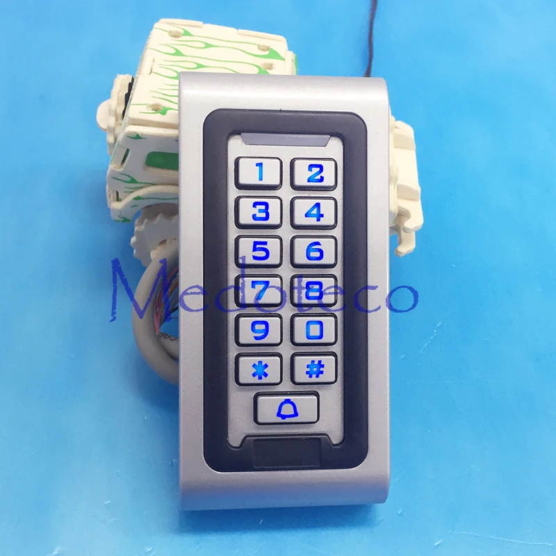 Полный комплект деревянная металлическая система контроля доступа 125 кГц Rfid карта клавиатура система контроля доступа комплект +