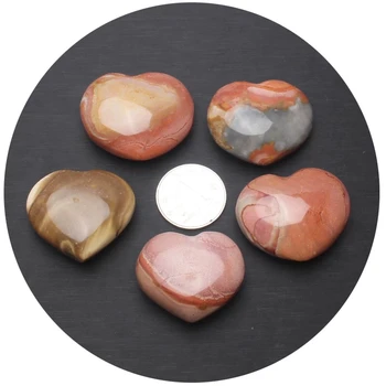 

Natural ocean jasper Crystal gemstone heart meditation healing chakra crystal jewelry making wedding gift