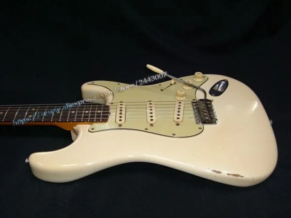 GC Custom Shop Musterbuilder 1963 Jimi Hendrixs Owned Heavy Aged L14985 Electric Guitar White GC Custom Shop Musterbuilder 1963 Jimi Hendrixs Owned Heavy Aged L14985 Electric Guitar White