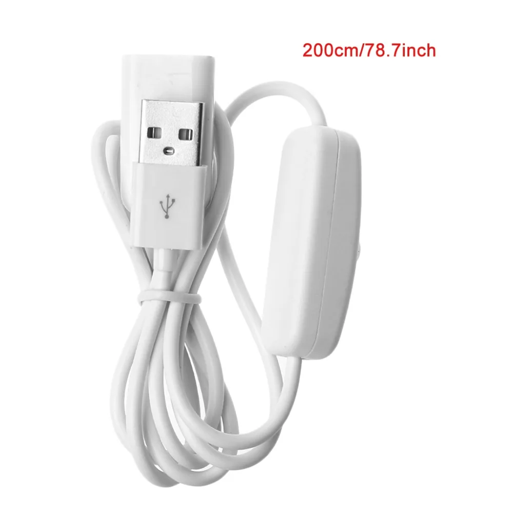 Удлинительный Кабель USB 2 0 для мужчин и женщин с переключателем ВКЛ/ВЫКЛ ПК
