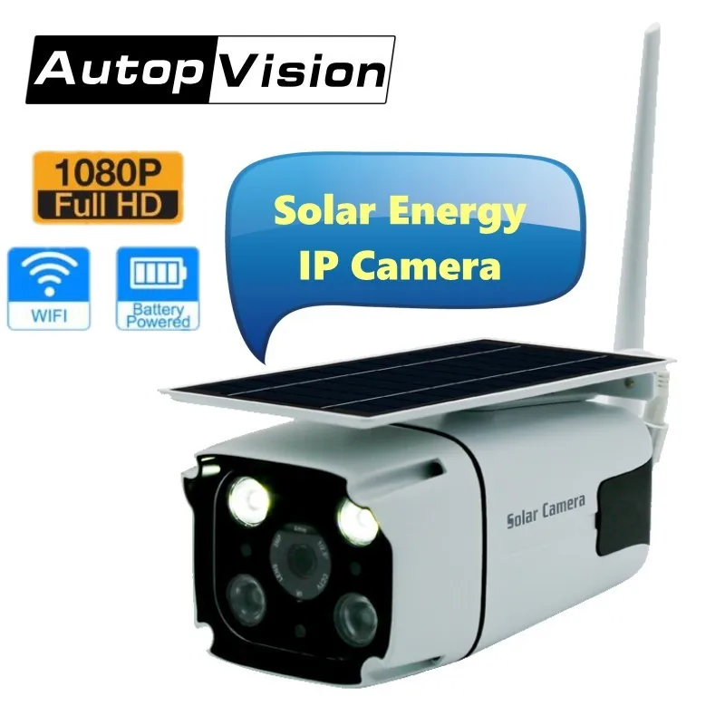 

Newest Solar energy Bullet IP Camera 1080P Wireless Security WiFi Camera with Built-in battery Motion Detection Outdoor Indoor