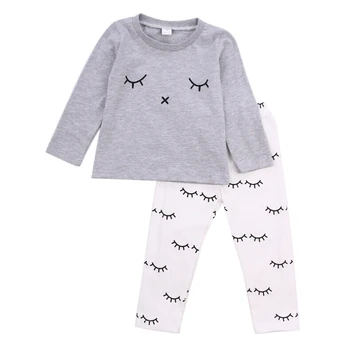 

High Quality Tops Pants Clothes Set Outfit Autumn Newborn Infant Baby Boys Girls T-Shirts Top Long Sleeve