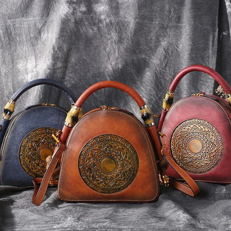 NIUBOA Original 100% Genuine Leather Bag Retro Cowhide Women Handbags Luxury High Quality Vintage Manual Crossbody Hobos Bags NIUBOA Original 100% Genuine Leather Bag Retro Cowhide Women Handbags Luxury High Quality Vintage Manual Crossbody Hobos Bags
