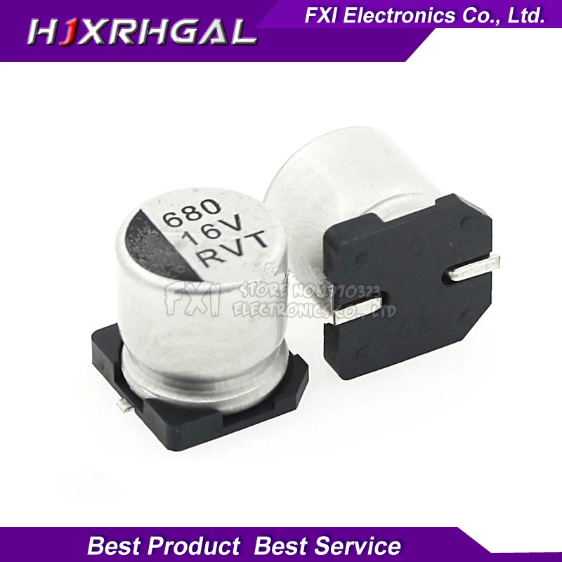 

10PCS Electrolytic capacitor 16V680UF 10*10.2mm SMD aluminum electrolytic capacitor 680uf 16v