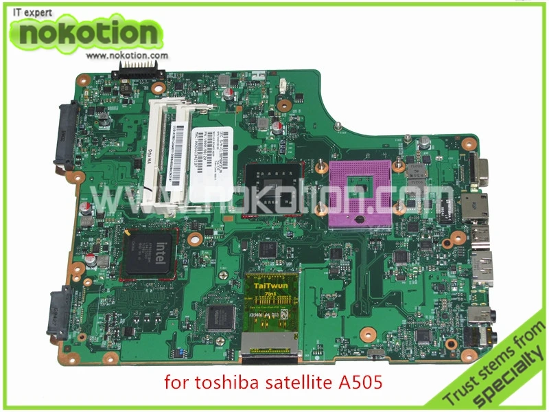 NOKOTION SPS v000198120 для Toshiba Satellite A500 A505 Материнская плата Intel GM45 DDR2 6050a2323101-mb-a01