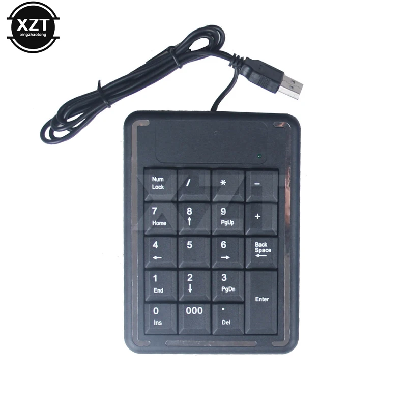 1pcs Multifunction USB Digital 19 Keys Numeric Mini Keypad Slim