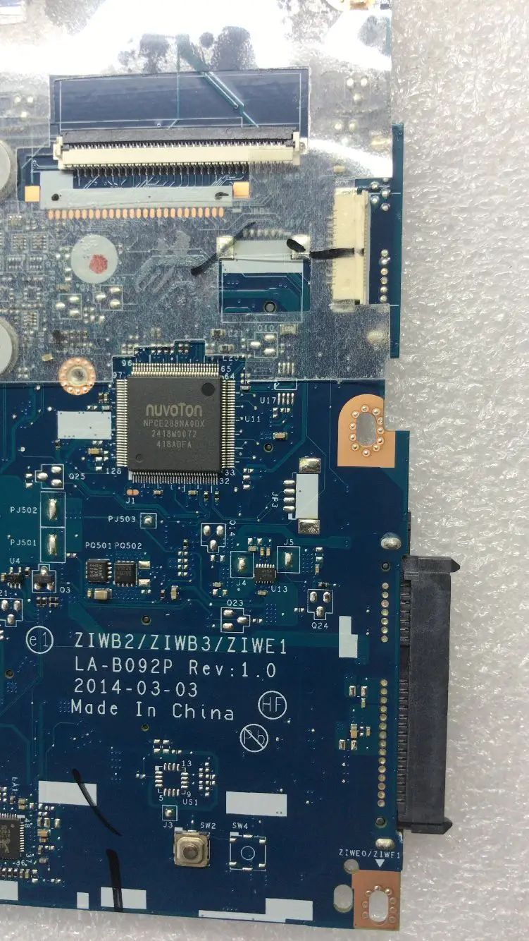 Материнская плата KTUXB ZIWB2 / ZIWB3/ZIWE1 для Lenovo LA B092P материнская ноутбука Процессор i3