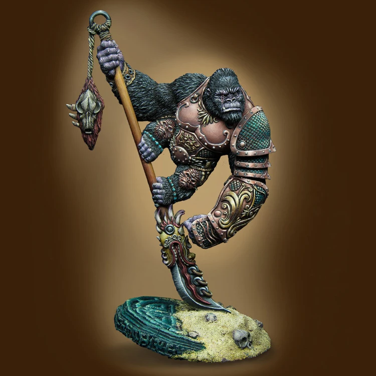 WARLORD KONG 40 мм полимерная модель GK разобранный и Неокрашенный набор|Игровые фигурки