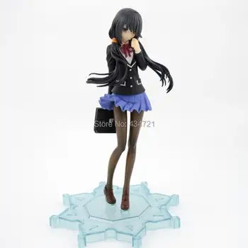 

Hot Classic Anime Comic Date A Live Tokisaki Kurumi Nightmare School Uniform 18CM Figure Toys