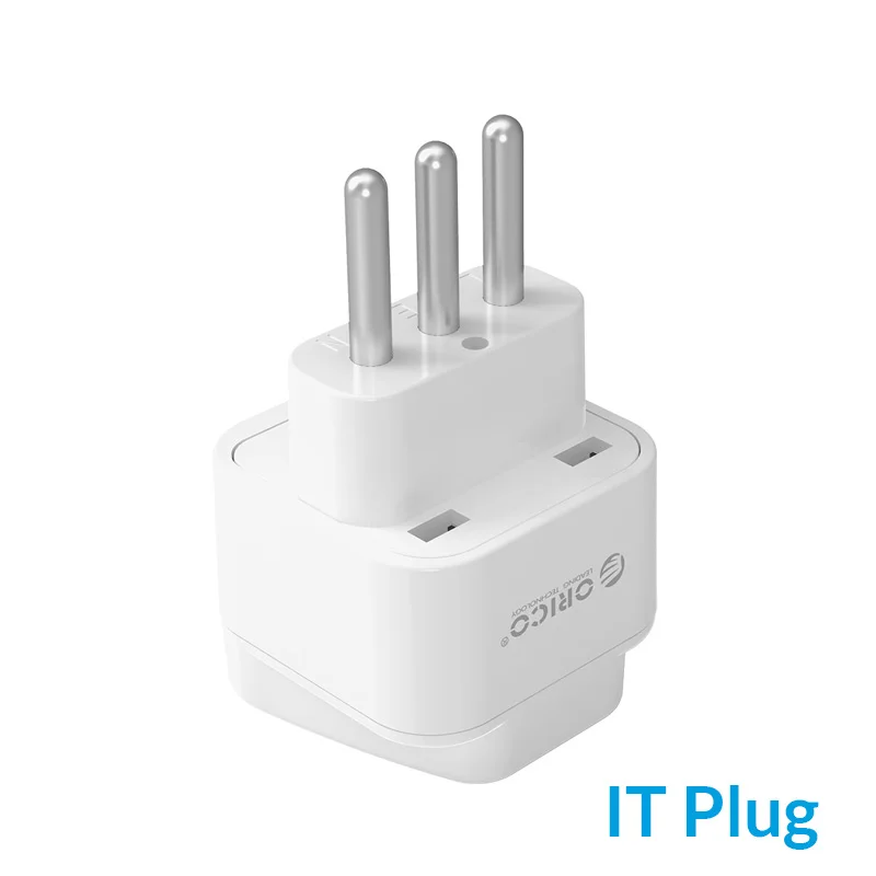 ORICO Международная розетка AU/BR/IN/IS/IT/UK/US переходник конвертер - Цвет: IT Plug