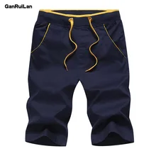 Облегающие мужские шорты в повседневном стиле модные брендовые летние мужские шорты для фитнеса плюс размер пляжные шорты Бермуды шорты для мужчин DK19022