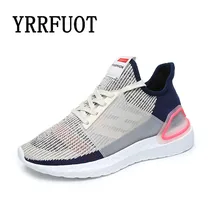 YRRFUOT кроссовки для женщин свет Брендовая обувь женские летние спортивная обувь/тапки новые увеличивающие рост Женская прогулочная обувь