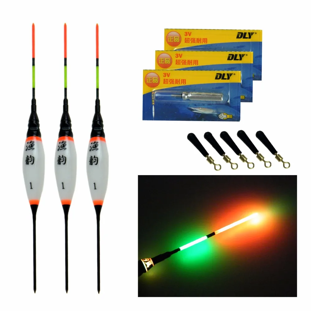 1 Pcs الكهربائية LED الصيد يطفو ليلة ضوء مضيئة Bobbers مع بطارية مقعد الإلكترونات الطفو بحيرة الكارب الصيد تعويم 1 Pcs الكهربائية LED الصيد يطفو ليلة ضوء مضيئة Bobbers مع بطارية مقعد الإلكترونات الطفو بحيرة الكارب الصيد تعويم
