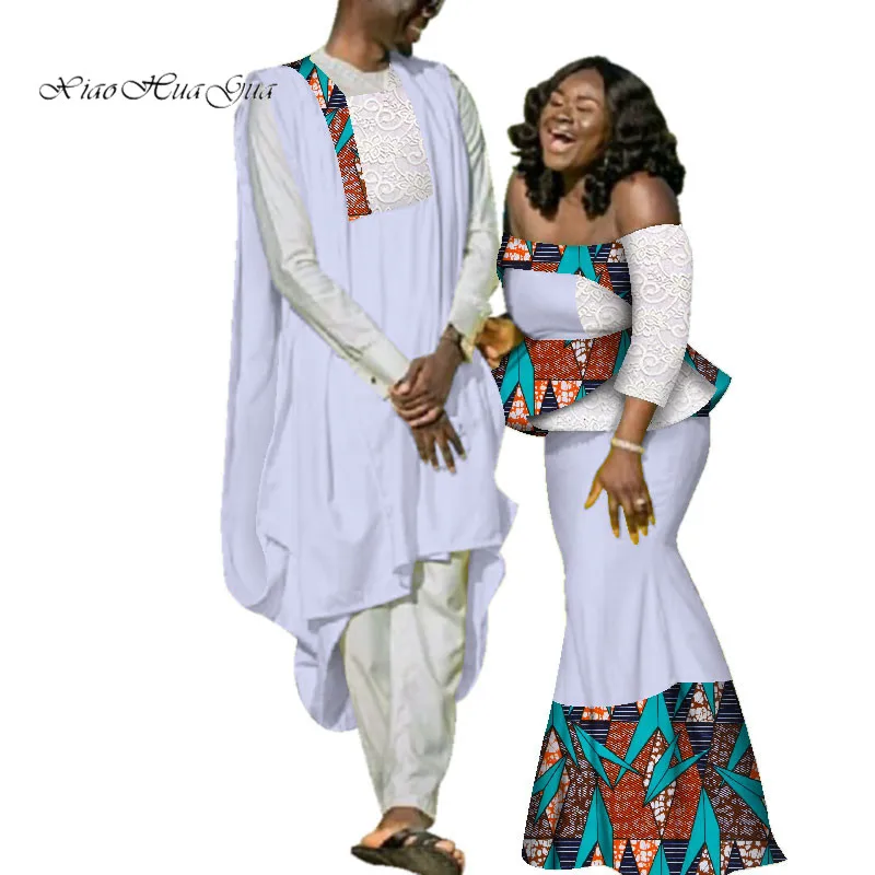 Африканские платья с принтом для женщин Базен Riche традиционная африканская одежда мужская верхняя африканская парная одежда WYQ187