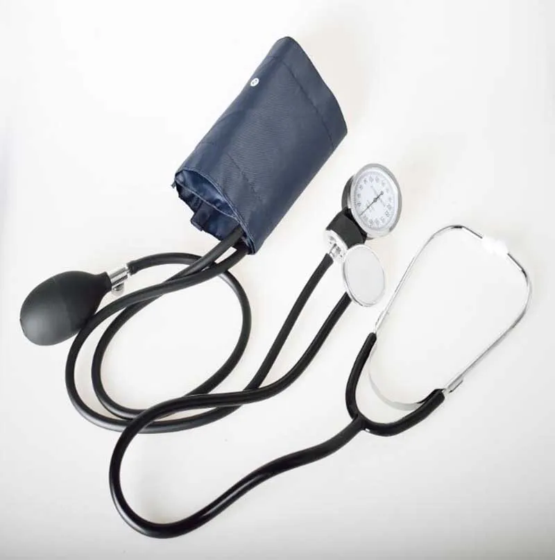 HANRIVER Manual blood pressure strap stethoscope hemomanometer arm type blood pressure double tube double stethoscope manually