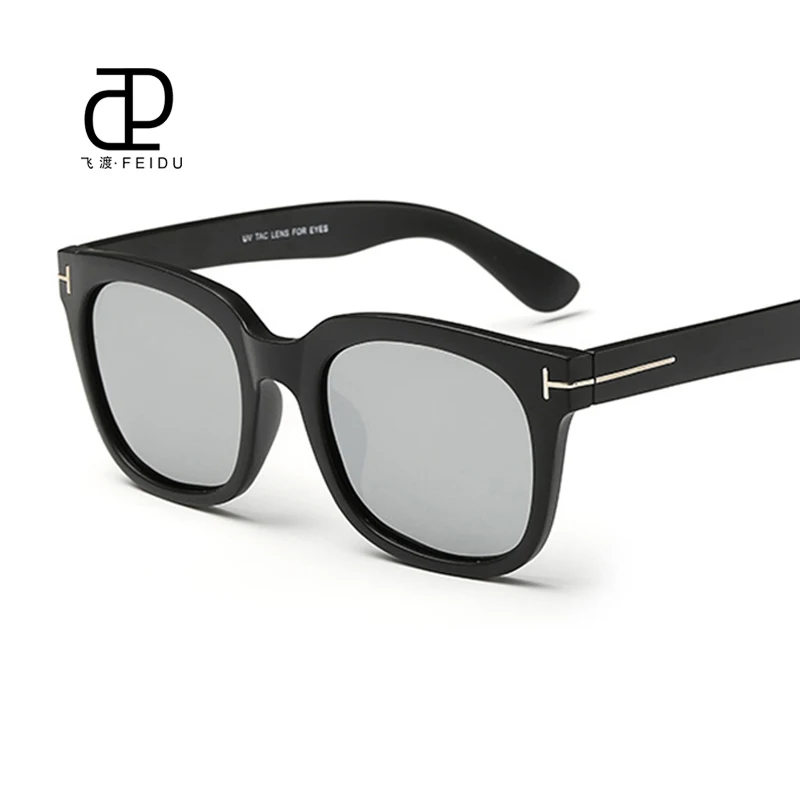 FEIDU, модные, квадратные, поляризационные солнцезащитные очки, для женщин и мужчин, фирменный дизайн, UV400 TR90, оправа, для вождения, солнцезащитные очки, Oculos De Sol Feminino - Цвет линз: Silver
