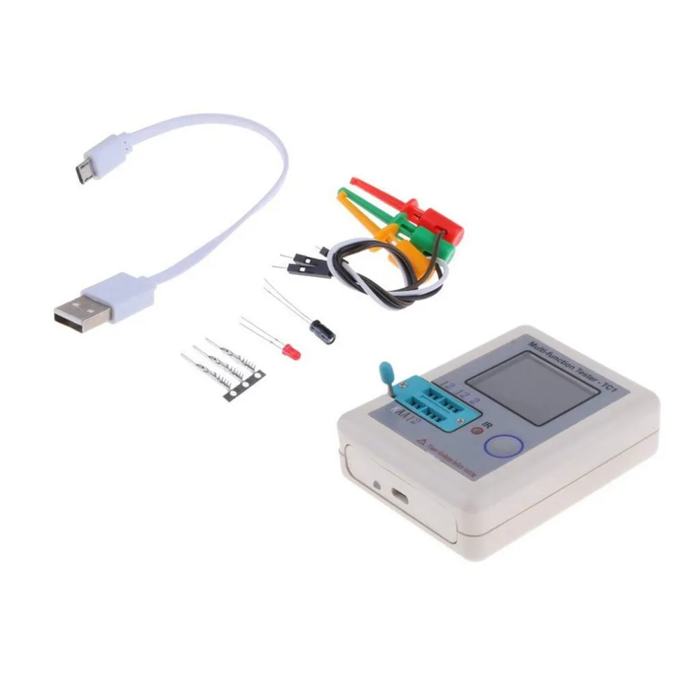 

LCR-TC1 Transistor Digital Tester Graphical Transistor Tester Durable Tester Resistance Capacitance ESR SCR Meter