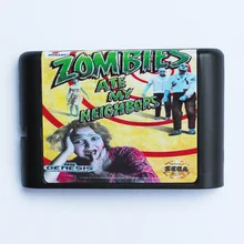 Игровой картридж Zombies Ate My Newest 16 bit для sega Mega Drive/Genesis system