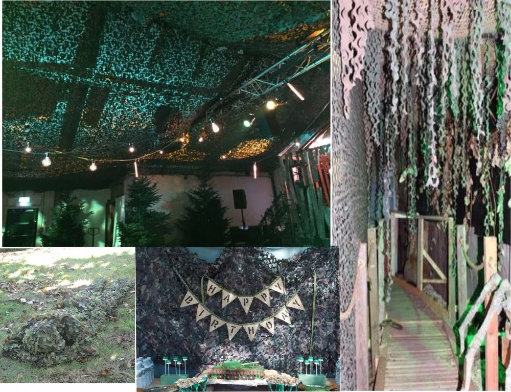 Us 153 69 38 Off Vilead 9 Colors 6m 8m Camouflage Netting Camo Net For Christmas Party Decoration Festival Decoration Celebration Decoration In