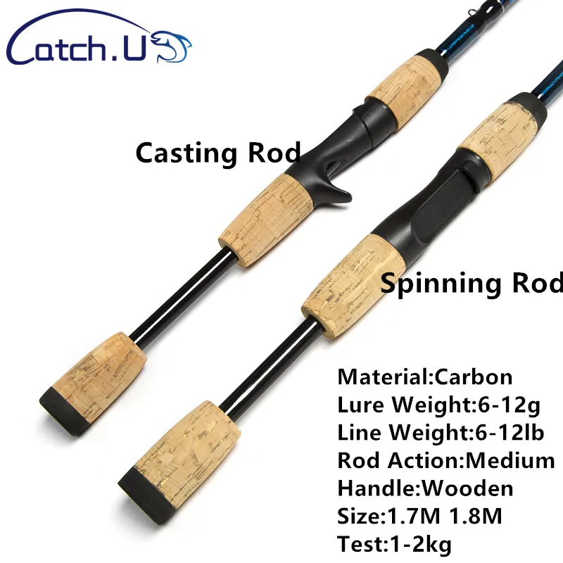 2 Совет Спиннинг Удочка 7 &quotM действия 6 12 г Вес приманки литья удочка|fishing rod|2 tipslure