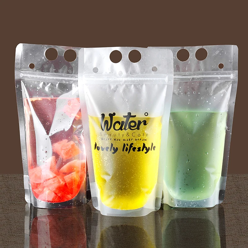 50PCS 500ml juice beverage bag bag Khaled thickened high permeability
