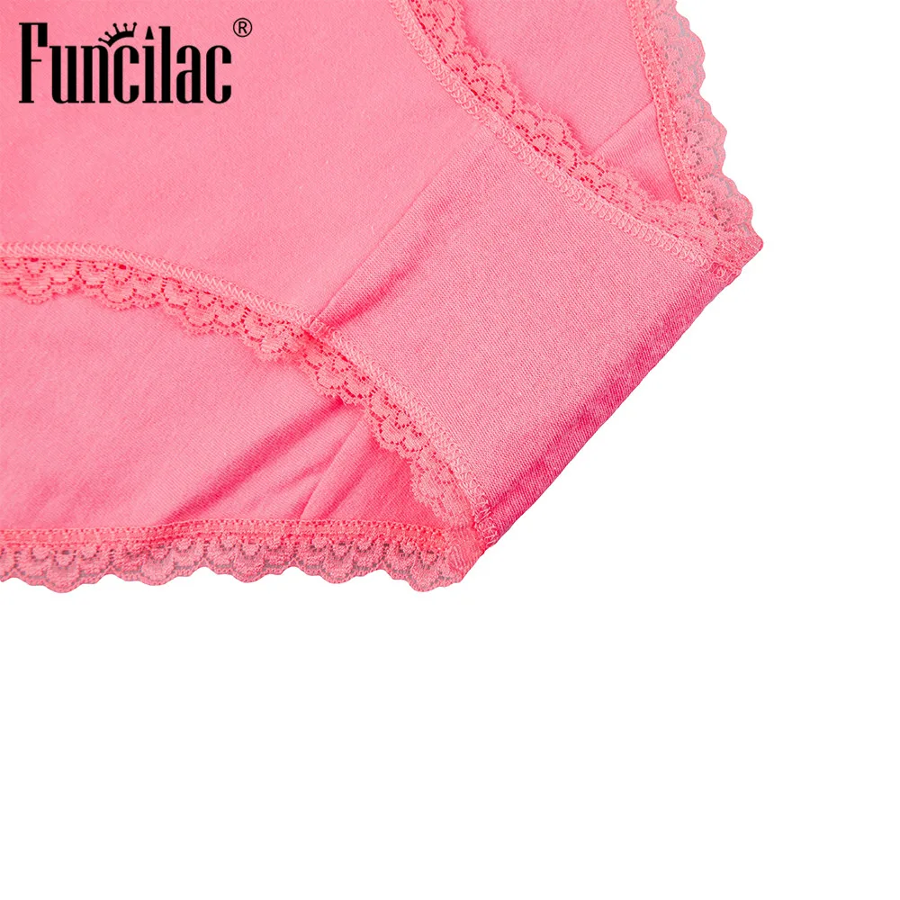 FUNCILAC женское нижнее белье хлопковые бесшовные трусики короткие женские