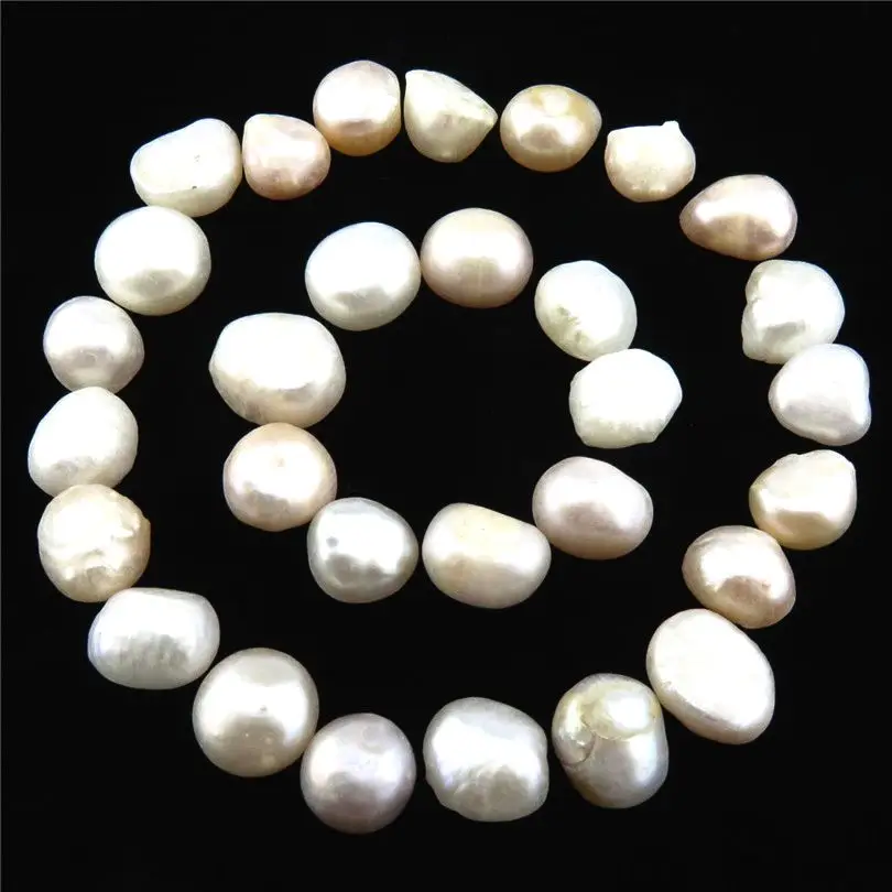 GLOWCAT Genuine Cultured Pearl Beads DIY Loose Unpolished Pearl For