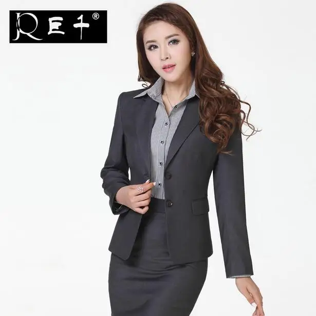 wool fabric formal blazer women skirt suits work wear customized professional clothing
