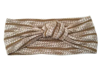 

J173217 fashion kniting acrylic striped knot headband