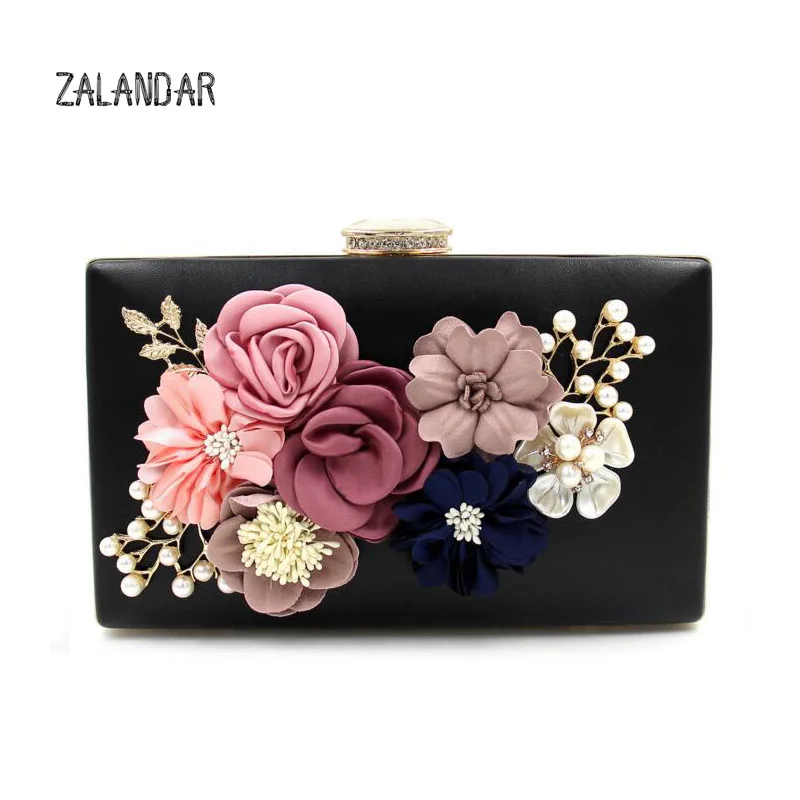 ZALANDAR Women Evening Bag Clutch Bag Lady Flower Day Clutches Female Wedding Bags
