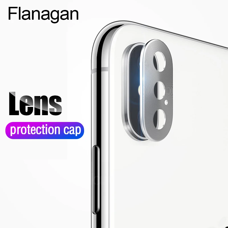 

FlanaGan Camera Lens Protection Cover For iPhone XS Max X XR Anti-scratch Metal Rear Lens Protector Cap For iPhone X XS Max XR
