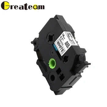 

Greateam 1pcs TZe241 TZ 241 TZe-241 Compatible Brother P-Touch Black on White 18mm Label Tape for Label Printer PT-9700