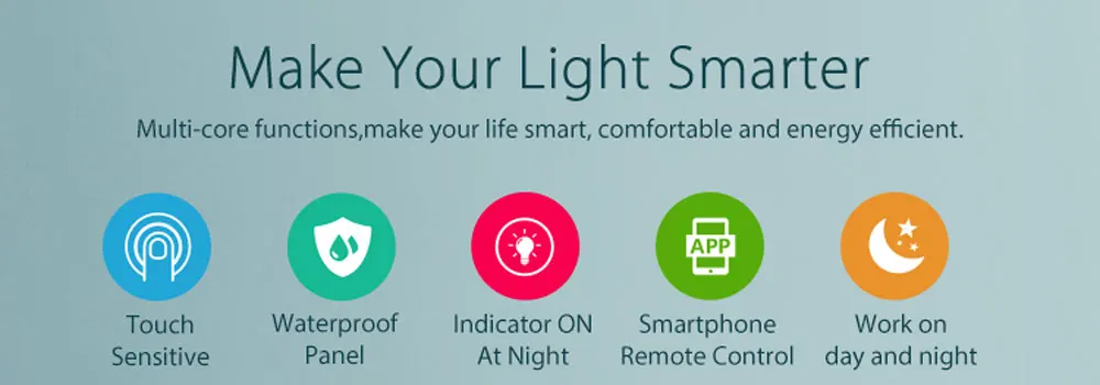 Wi-Fi светодиодный диммер умный сенсорный выключатель света лампочка с регулированием яркости работа с Tuya Smart Life Amazon Alexa Google Assistant