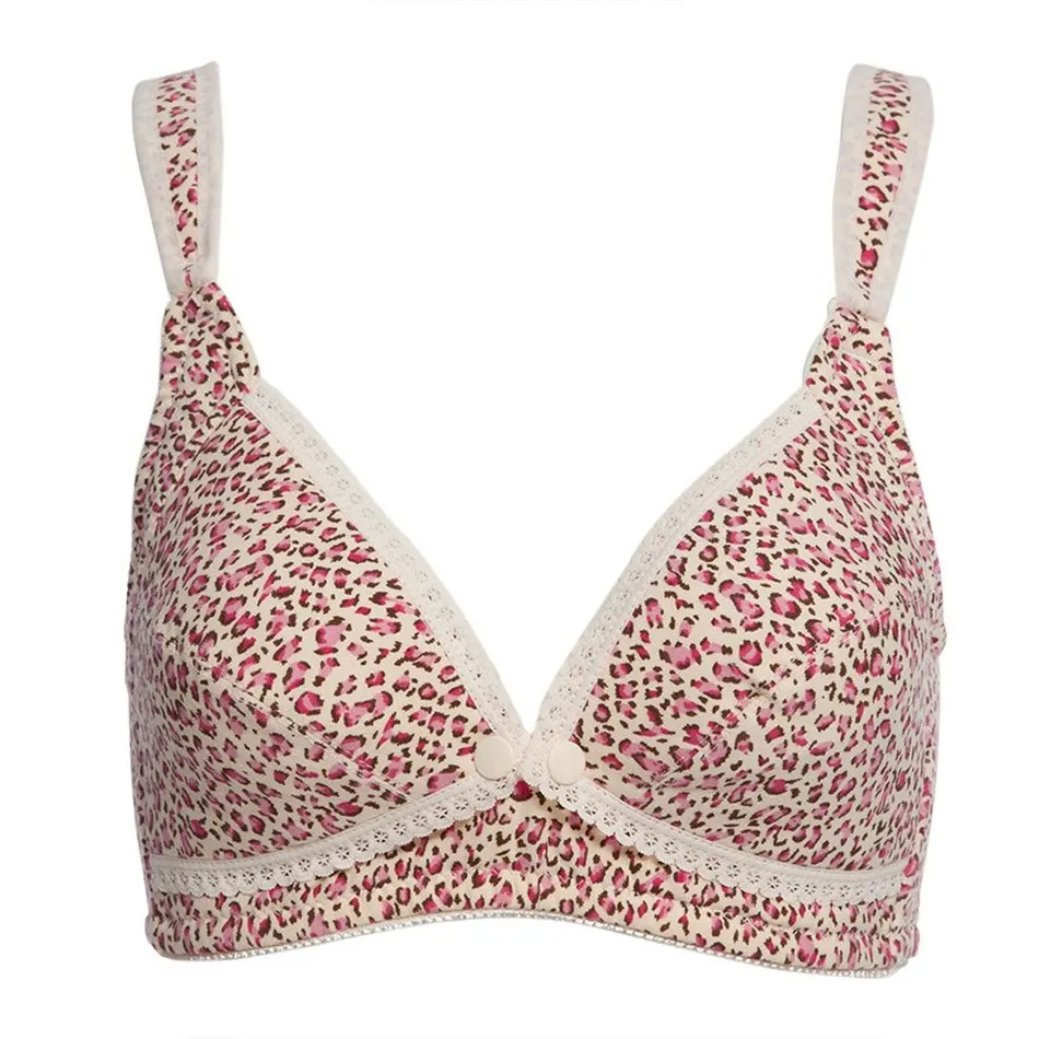 2016 High Quality 100 cotton maternity brawireless nursing bra front opening buckle full cup