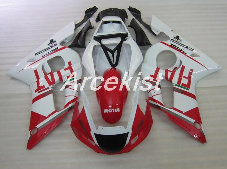 

OEM Quality New style ABS Fairings Kit Bodywork set Fit for YAMAHA YZF-R6 1998 - 2002 R6 98 99 2000 01 02 Custom Free Red white